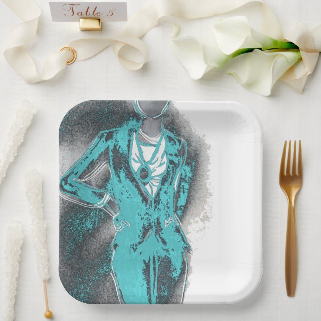 Plato De Papel Placa de papel para el desgaste (Boda)