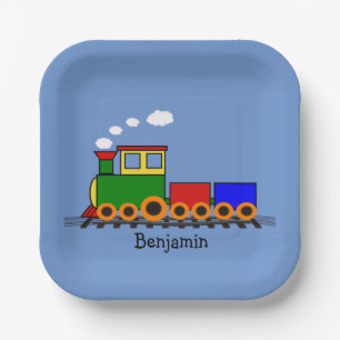 Plato De Papel Placa de papel para el diseño de trenes pequeños