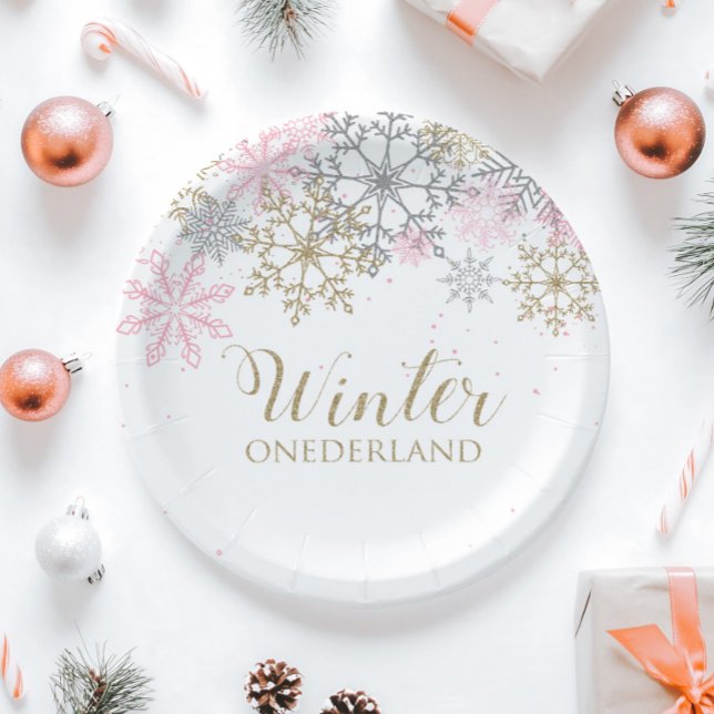 Plato De Papel Placa de papel para el invierno de Onederland (Subido por el creador)