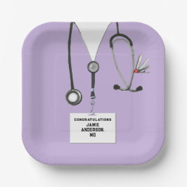 Plato De Papel Placa de papel para el partido de graduación de la