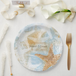 Plato De Papel Placa de papel para eventos temáticos de Starfish 