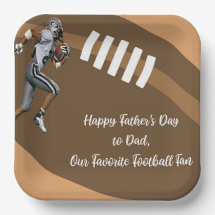 Plato De Papel Placa de papel para fans del Fans Day Football