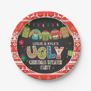 Plato De Papel Placa de papel para Fiesta suéter de Navidades fe
