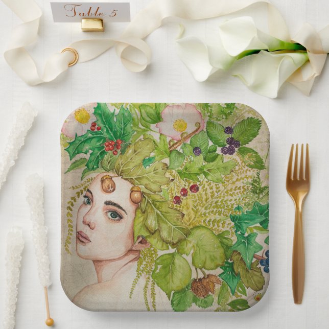 Plato De Papel Placa de papel para heces (Boda)