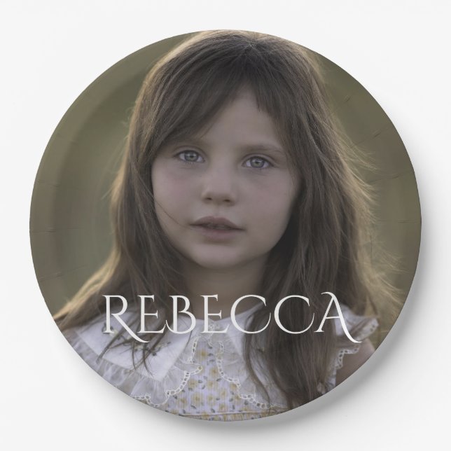 Plato De Papel Placa de papel para la fiesta de cumpleaños del ch (Anverso)