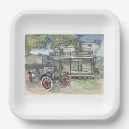 Plato De Papel Placa de papel para los abuela