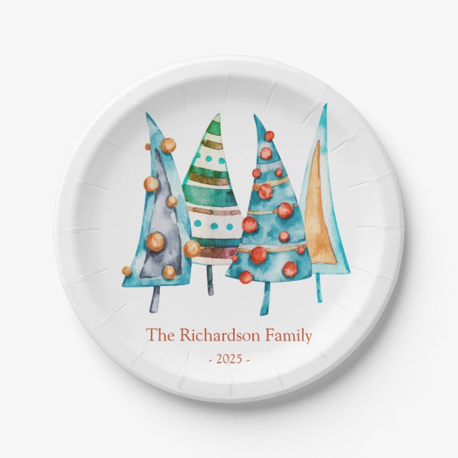 Plato De Papel Placa de papel para los Navidades de garabato para (Anverso)