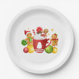 Plato De Papel Placa de papel para Navidad