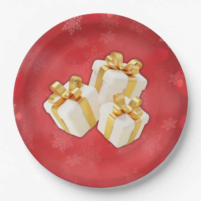 Plato De Papel Placa de papel para Navidad (Anverso)