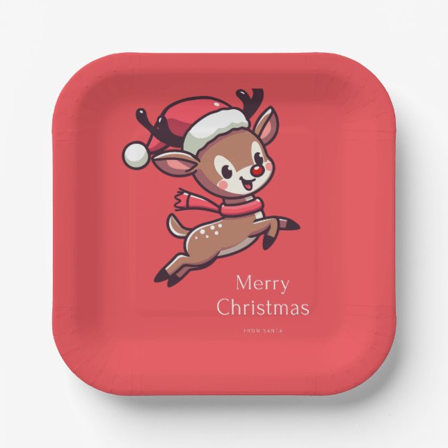 Plato De Papel placa de papel para navidades (Anverso)