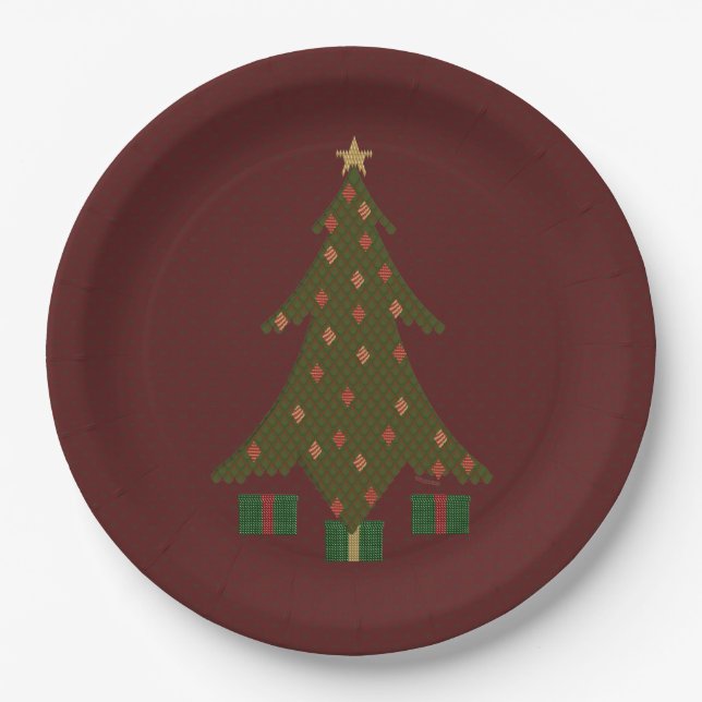 Plato De Papel Placa de papel para Navidades con relleno (Anverso)