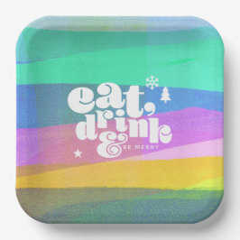 Plato De Papel Placa de papel para Navidades de capas pintadas