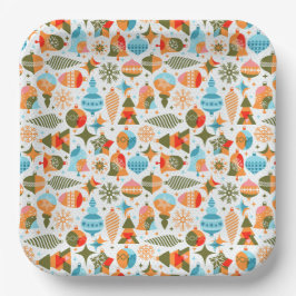 Plato De Papel Placa de papel para Navidades modernos