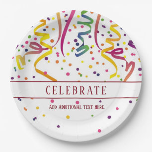Plato De Papel Placa de papel para Streamers y Confetti