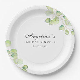 Plato De Papel Placa de papel para una ducha de novia.