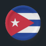 Plato De Papel Placa de papel patriótica con bandera de Cuba<br><div class="desc">Celebra con orgullo cubano en tu próximo evento con nuestras placas de papel con la vibrante bandera de Cuba! Elaboradas con atención a los detalles, estas placas de papel son más que solamente vajilla desechable; son una celebración de la rica cultura e identidad nacional de Cuba. El audaz diseño de...</div>