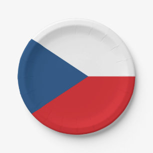 Plato De Papel Placa de papel patriótico con bandera de la Repúbl