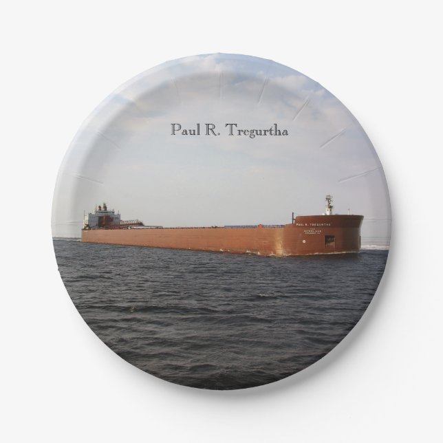 Plato De Papel Placa de papel Paul R. Tregurtha (Anverso)
