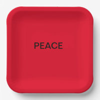 Placa de papel PEACE