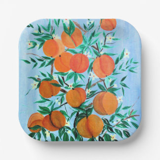 Plato De Papel Placa de papel Peaches Galore