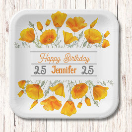 Plato De Papel Placa de papel personalizada de lapachos de Califo