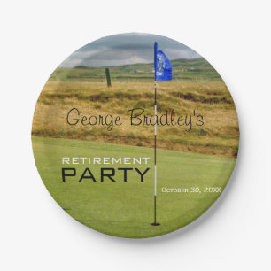 Plato De Papel Placa de papel personalizada golf del fiesta de