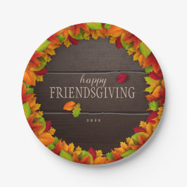 Plato De Papel Placa de papel personalizada Happy Friendsding