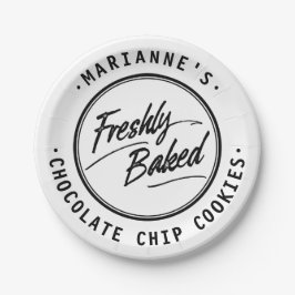 Plato De Papel Placa de papel personalizada recientemente cocida