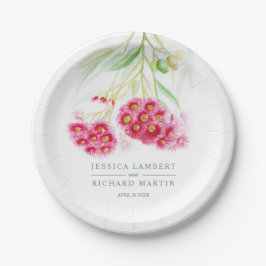 Plato De Papel placa de papel personalizado de guantera roja rosa