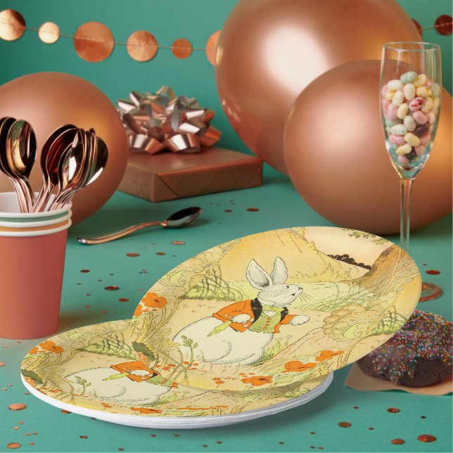 Plato De Papel Placa de papel Peter Rabbit (Multi)