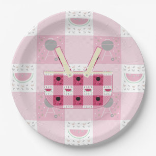 Plato De Papel Placa de papel picnic de verano