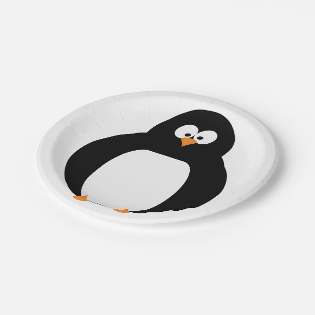 Plato De Papel Placa de papel pingüino (Angular)