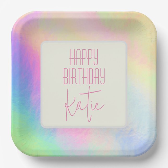 Plato De Papel Placa de papel pintada (Anverso)