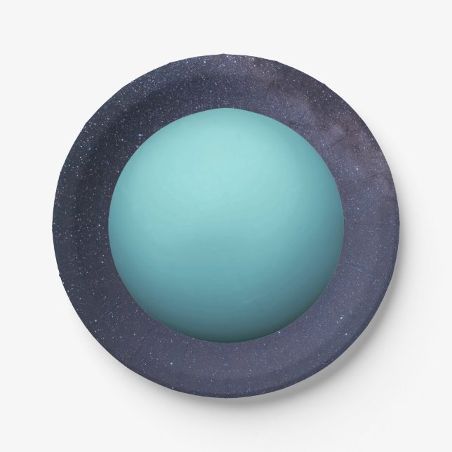 Plato De Papel Placa de papel Planet Uranus (Anverso)