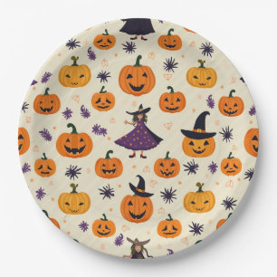 Plato De Papel Placa de papel redonda Holloween