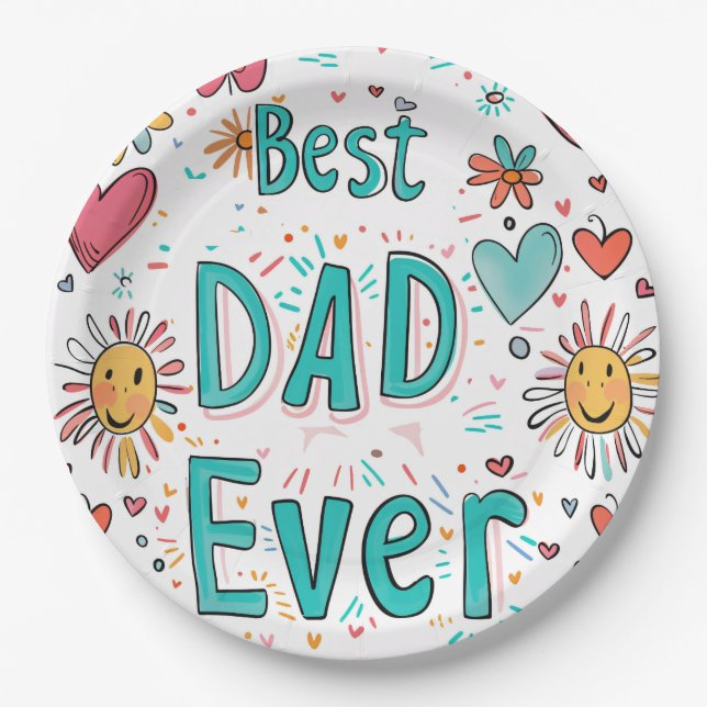 Plato De Papel Placa de papel redonda personalizada de 9" (Anverso)