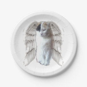 Plato De Papel Placa de papel redondo esporádica para ángel peque