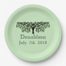 Placa de papel - Reunión de árbol familiar