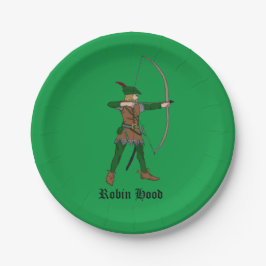 Plato De Papel Placa de papel Robin Hood