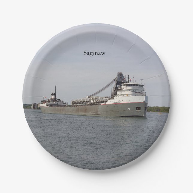 Plato De Papel Placa de papel Saginaw (Anverso)