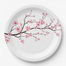 PLATO DE PAPEL PLACA DE PAPEL : SAKURA BLOSSOMS