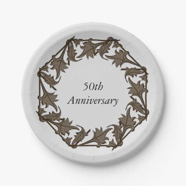 Plato De Papel Placa de papel - Saltos en un círculo (Anverso)