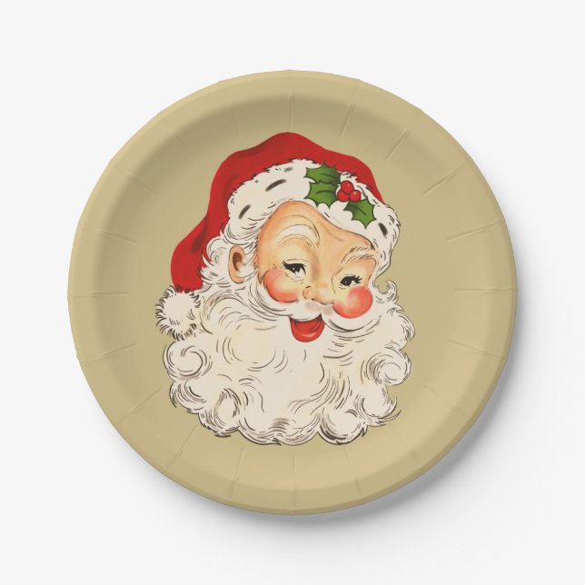 Plato De Papel Placa de papel Santa No. 2 (Anverso)