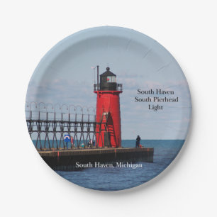 Plato De Papel Placa de papel South Haven South Pierhead Light