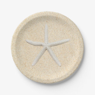 Plato De Papel Placa de papel Starfish Beach Wedding