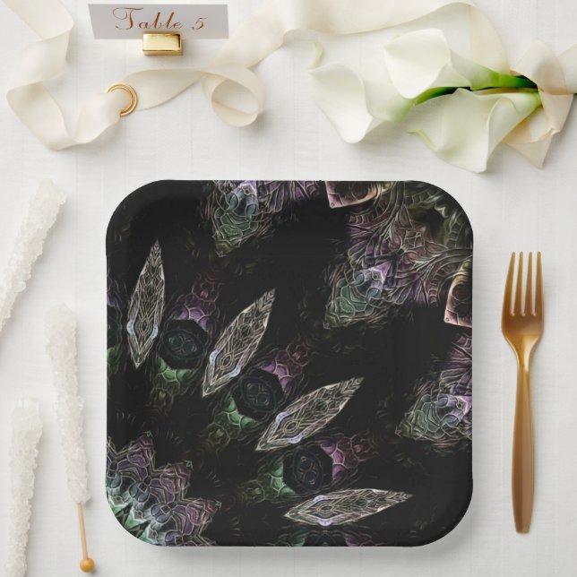 Plato De Papel Placa de papel Theo (Boda)