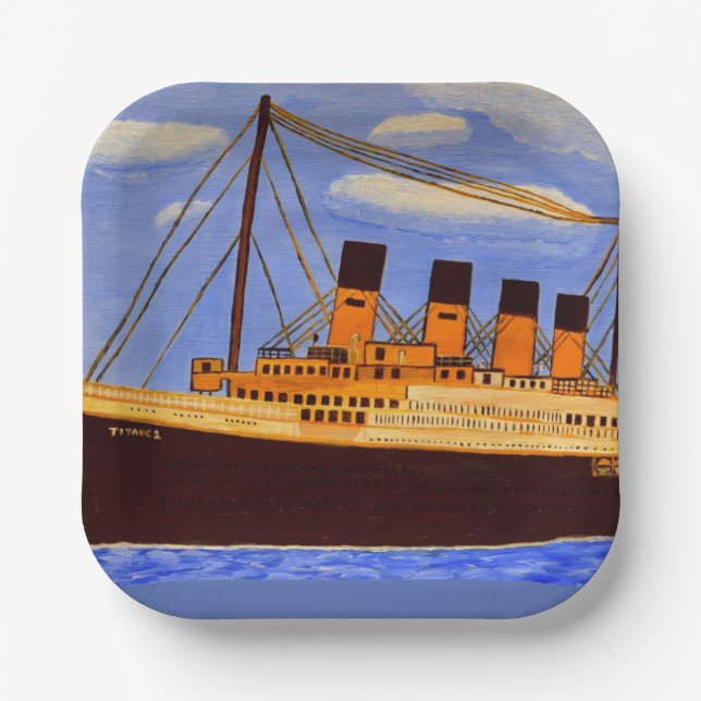 Plato De Papel Placa de papel Titanic (Anverso)
