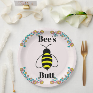 Plato De Papel Placa de papel trasero de abeja