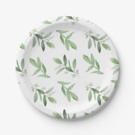 Plato De Papel Placa de papel - verde