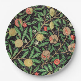 PLATO DE PAPEL PLACA DE PAPEL : WILLIAM MORRIS : POMEGRANADOS